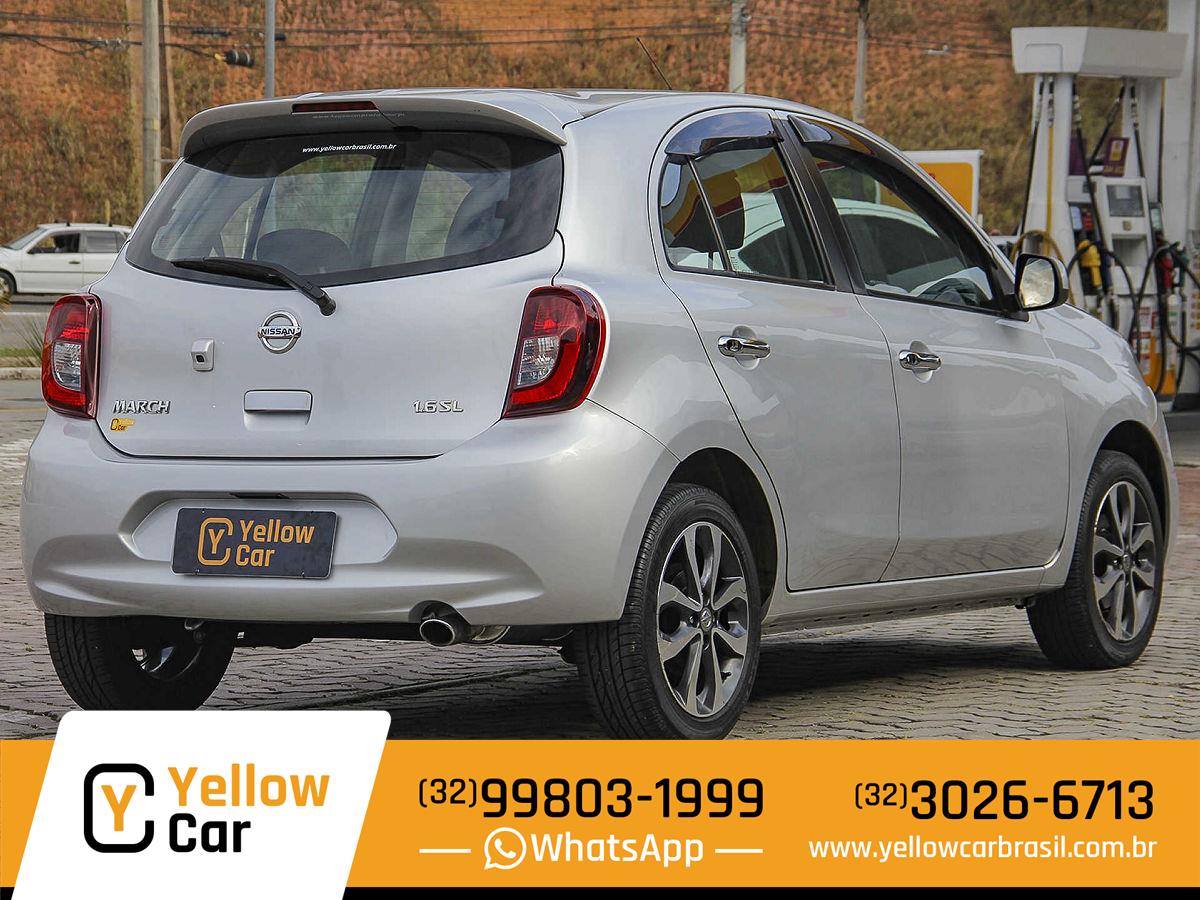 Nissan MARCH SL 1.6 16V Flex Fuel 5p 2014/2015 YELLOW CAR